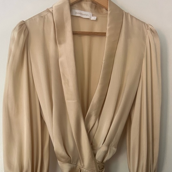 Zimmermann silk wrap mini dress - Picture 2 of 6